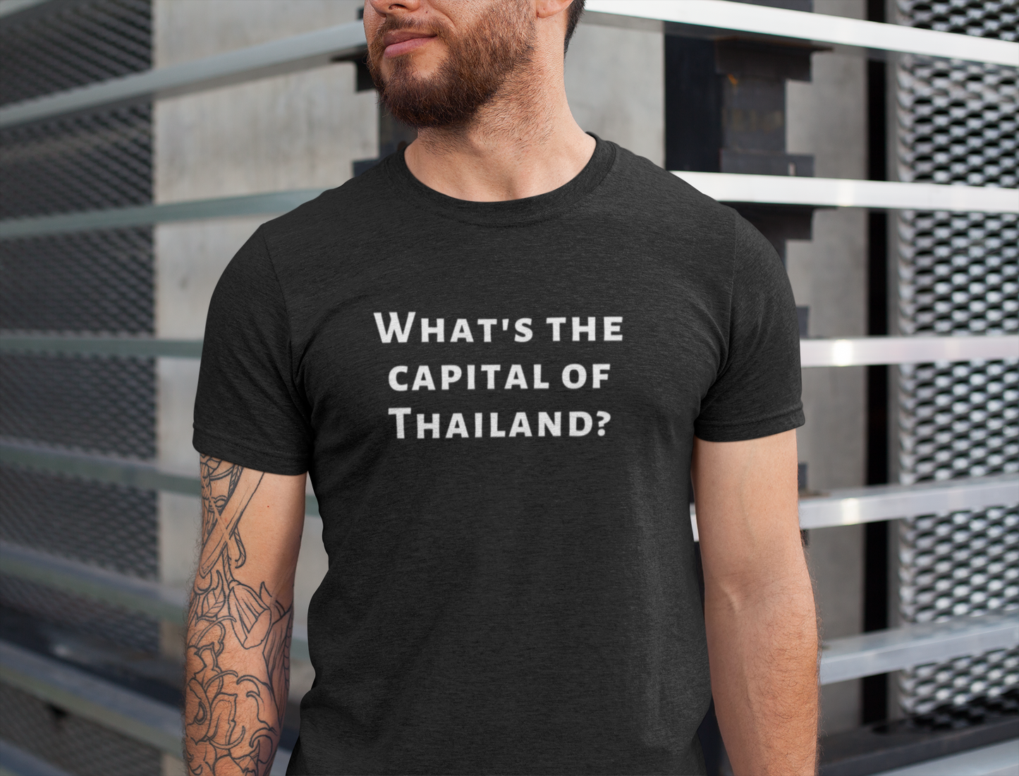 1 What's the Capital of Thailand? Obnoxious Apparel - Funny Offensive Shirts for Men