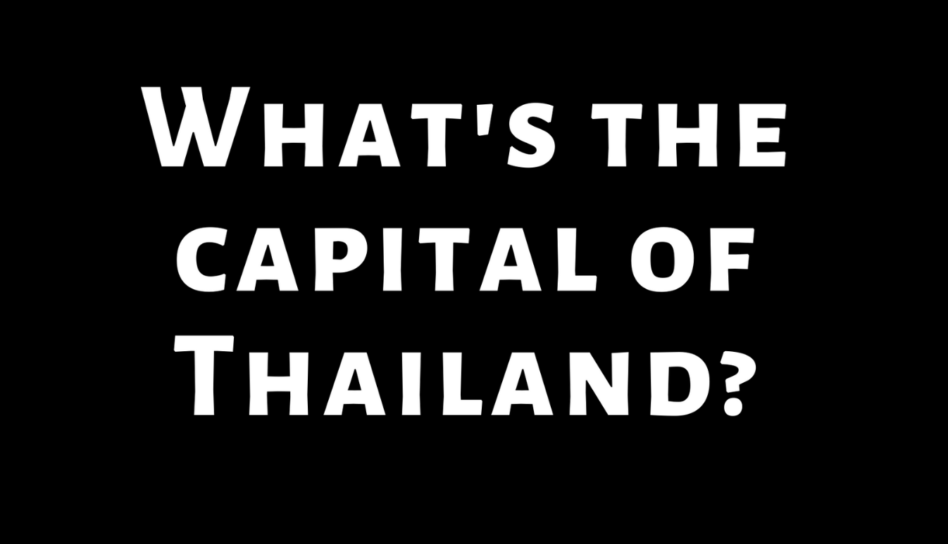 1 What's the Capital of Thailand? Obnoxious Apparel - Funny Offensive Shirts for Men
