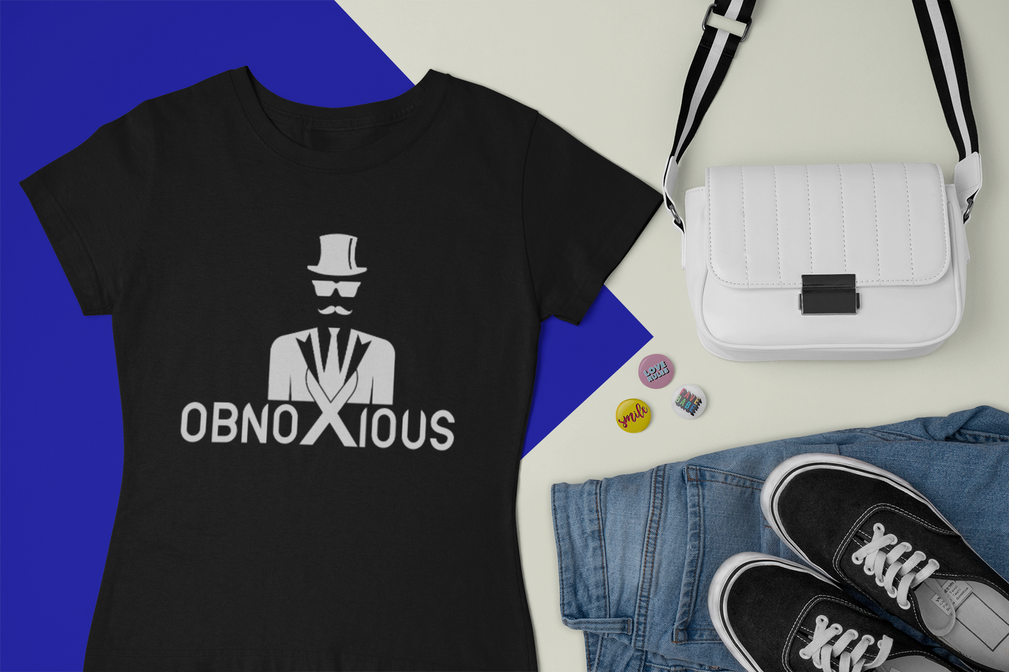 Woman - Obnoxious Classic Logo - Obnoxious Apparel - Funny Offensive Shirts for Women
