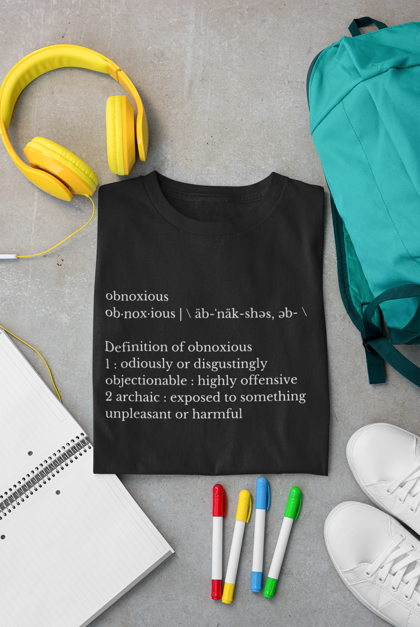 1 Obnoxious Definition Shirt - Obnoxious Apparel - Funny Offensive Shirts for Women