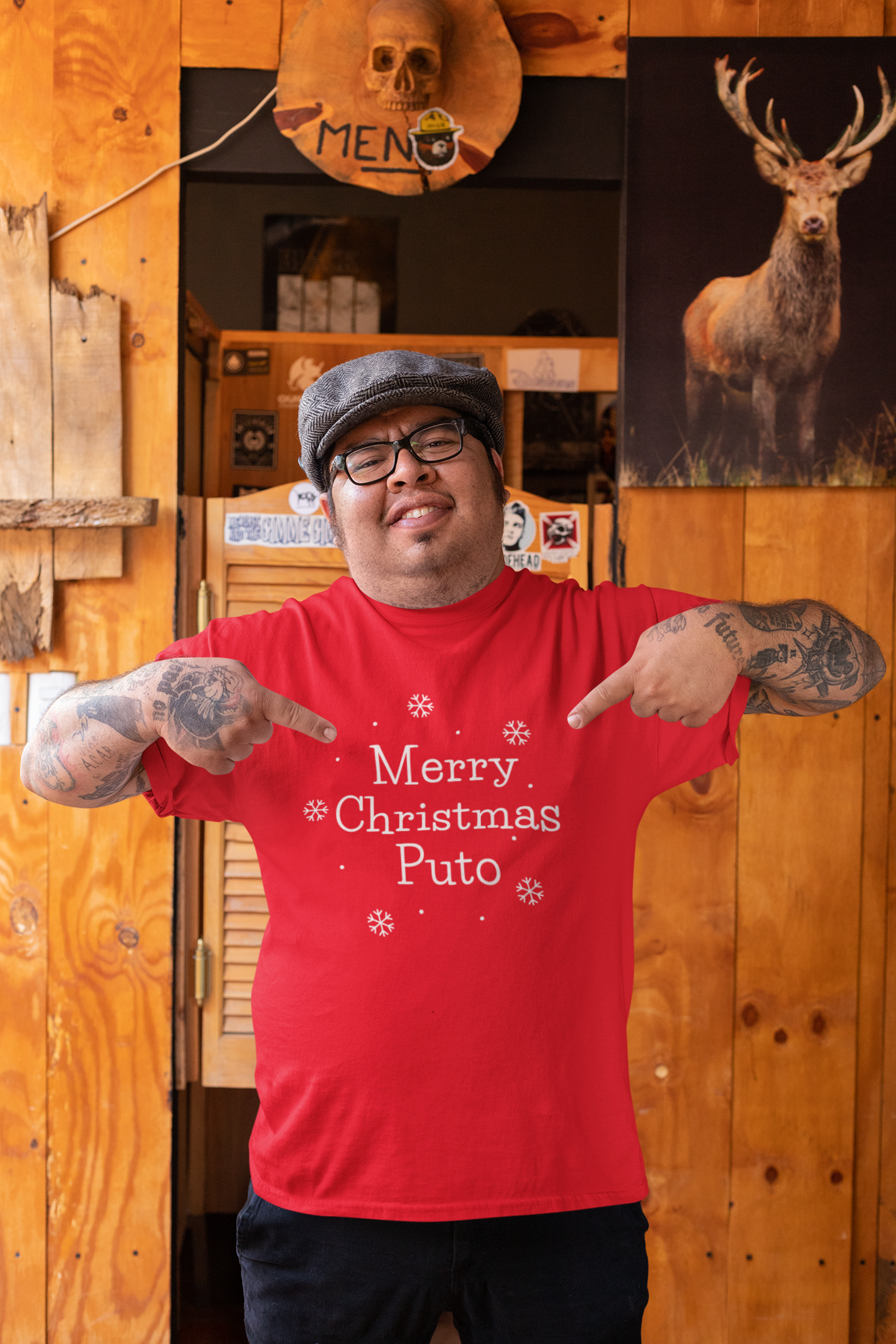 Merry Christmas Puto - Obnoxious Funny Holiday Shirt for Men Husband Dad
